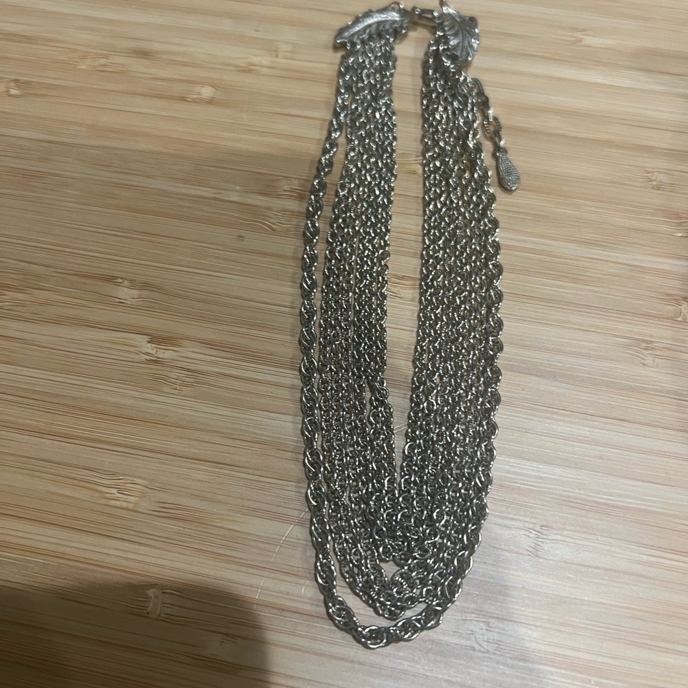 Multi-Layer Chain Choker Necklace – Gold / Light Bronze Tone Statement Piece